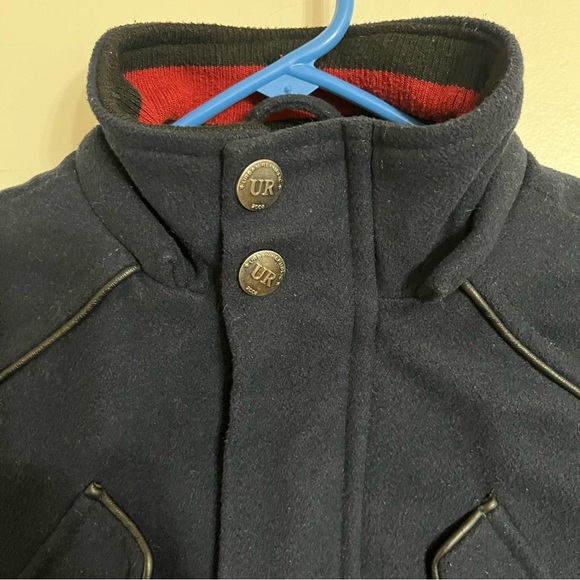 Boys Urban Republic 2008 Wool Blend Peacoat Zip & Snap Closure Size 5/6 Navy - Picture 3 of 10